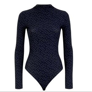 Fendix SKIMS Mock Neck Long Sleeve Bodysuit